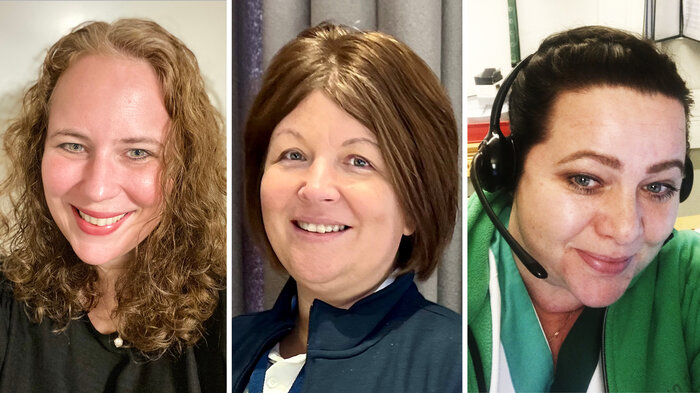 Elisabeth Østensen, Ann Tove Johansen, Rebecca Krogh Bildet viser Elisabeth Østensen, Ann Tove Johansen og Rebecca Krogh.