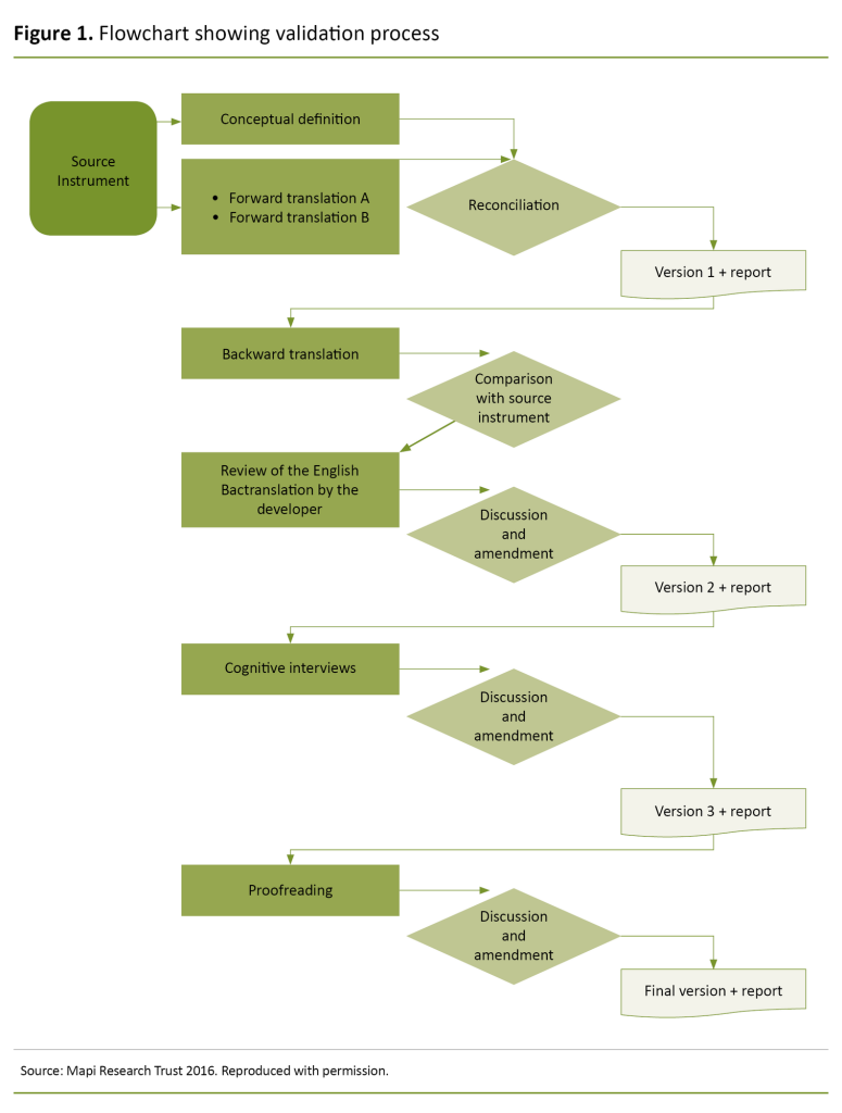 Figure 1. Flowchart showing validation process