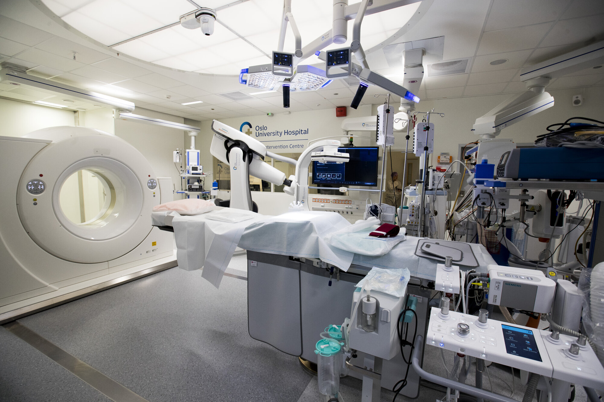 Intervensjonssenteret på Rikshospitalet. Intervensjonssenteret på Rikshospitalet.