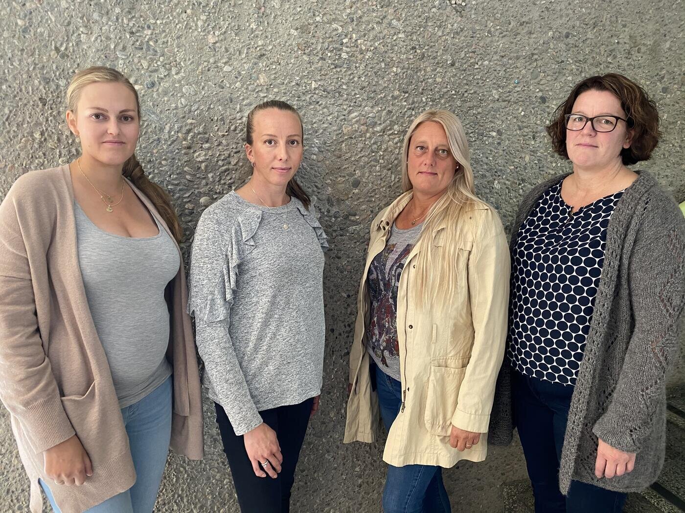 F.v.: Maria Worren Vågsholm, Elin Gunther Johannessen, Agnethe Karlsen og Ann Christin Skrøder.
