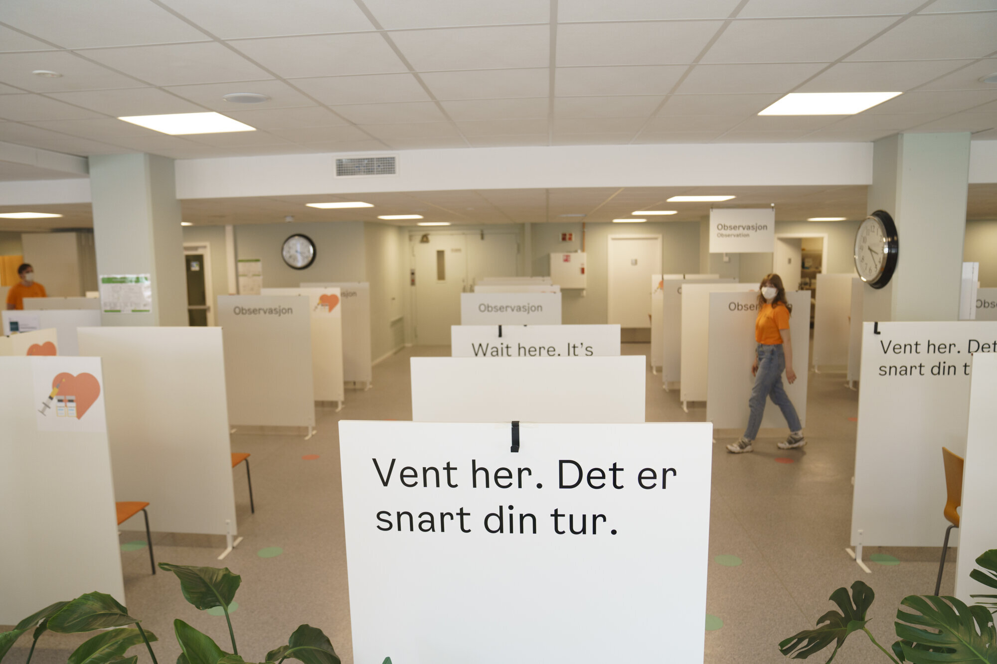 Vaksine, vaksinesenter Bildet viser et vaksinesenter.