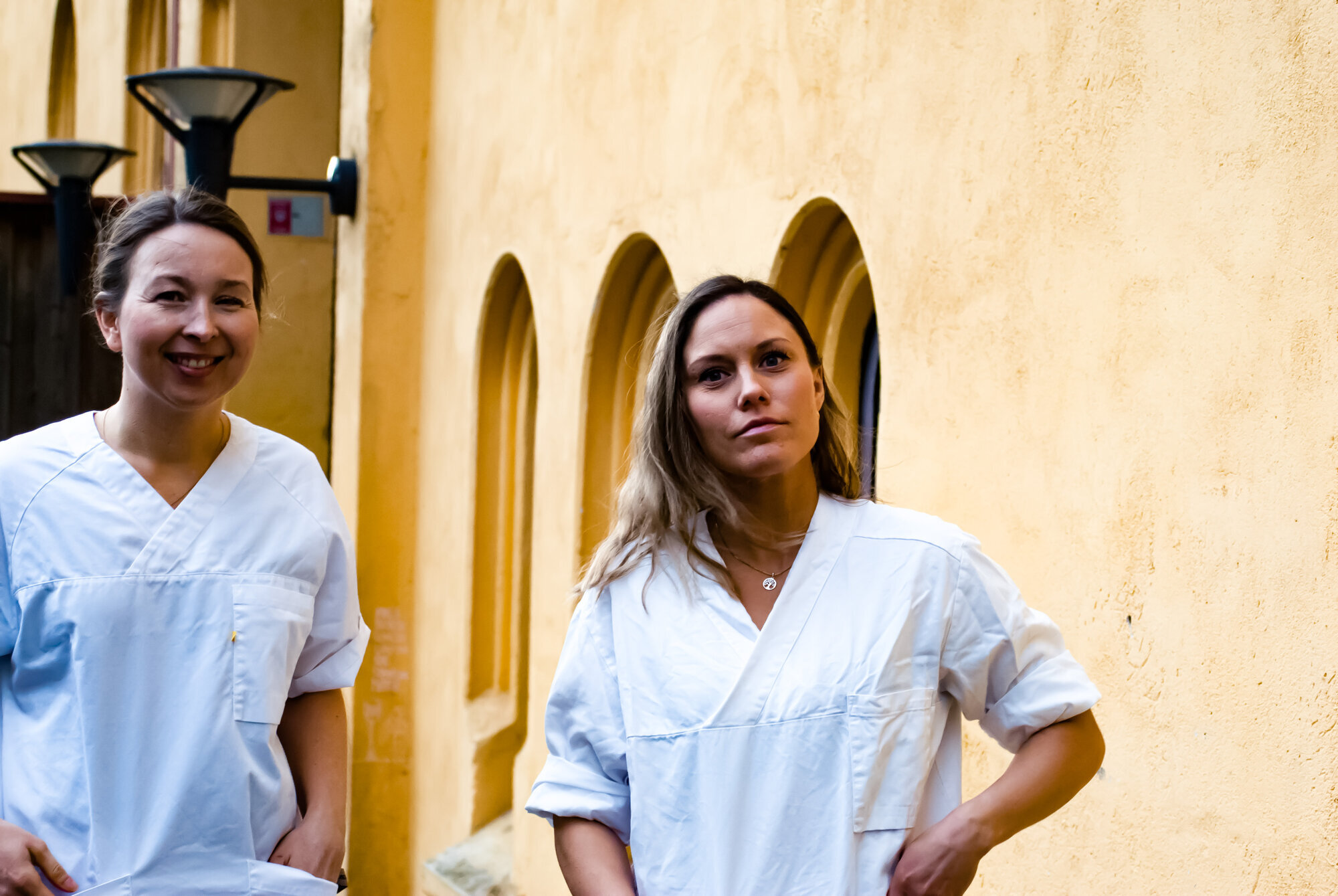 Kristin Sølsnes (t.h.) og Ingvild Rongstad Bæver ved Prindsen mottakssenter Kristin Sølsnes (t.h.) og Ingvild Rongstad Bæver ved Prindsen mottakssenter