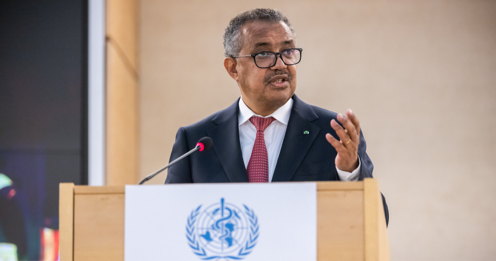 Tedros Adhanom Ghebreyesus Bildet viser Tedros Adhanom Ghebreyesus, generalsekretær i WHO