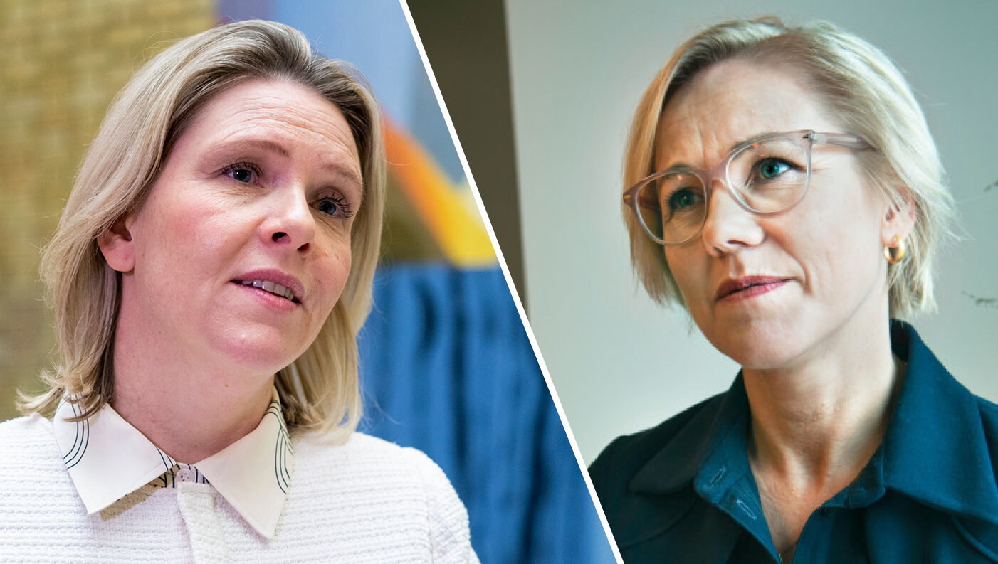 Collage av Kjerkol og Listhaug Collage av Kjerkol og Listhaug