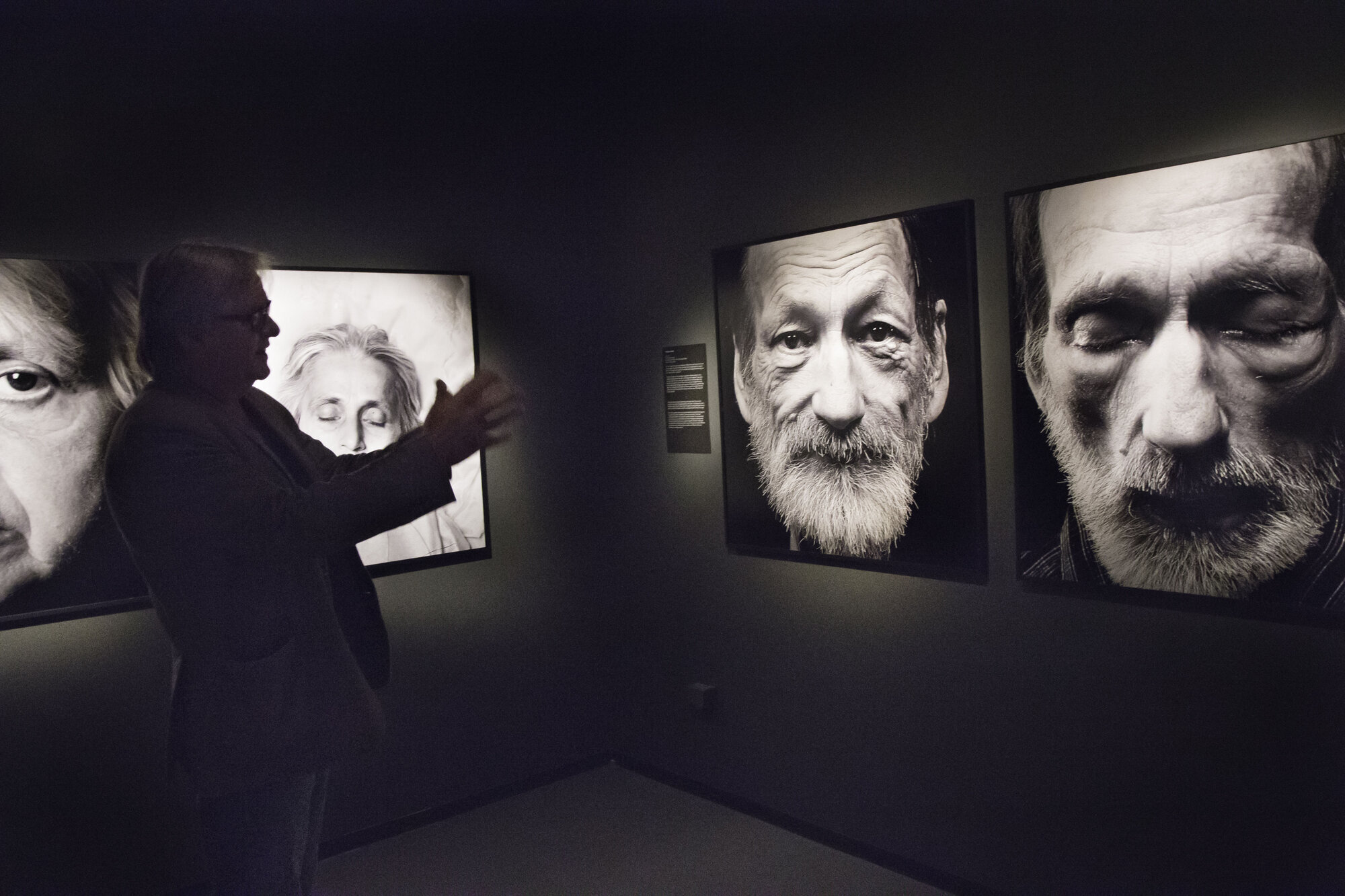 Runar Bakken, utstilling, Teknisk museum Bildet viser Runar Bakken som er på fotoutstilling.