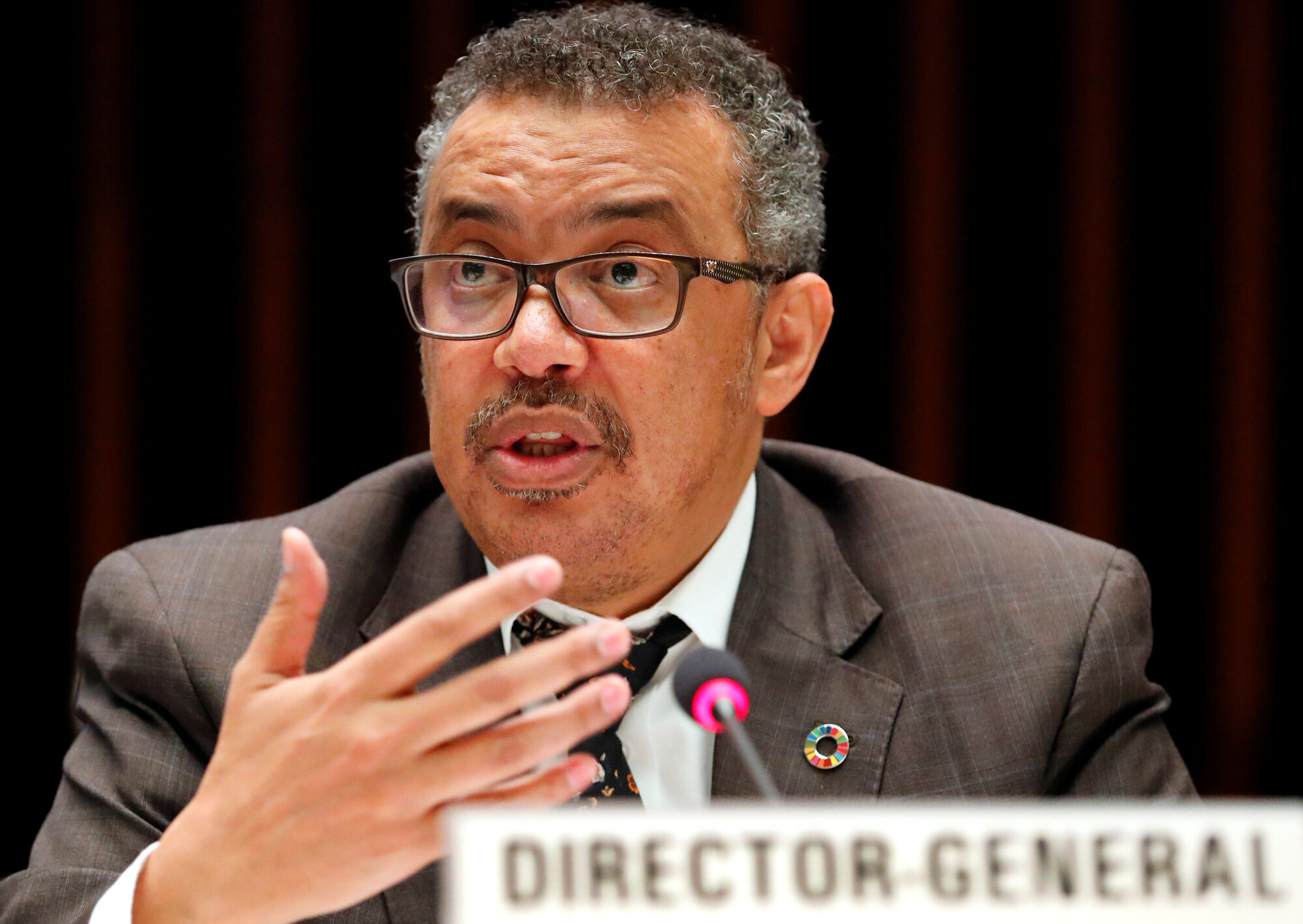 Tedros Ghebreyesus, Who Bildet viser Tedros Ghebreyesus.