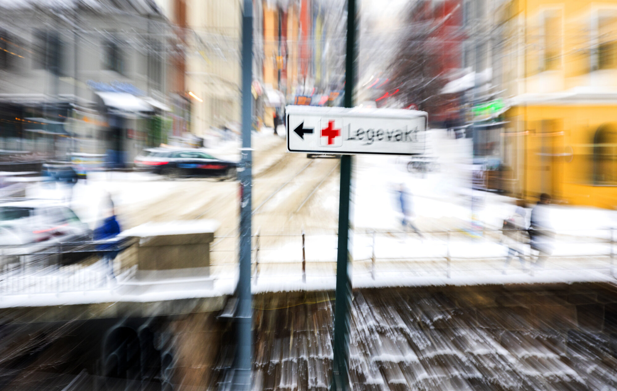 Oslo, legevakt Bildet viser et skilt til Oslo legevakt.