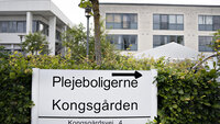 Kongsgården plejehjem Bildet viser fasaden på Kongsgården plejehjem i Aarhus i Danmark