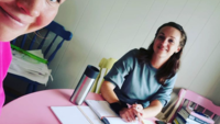 Marte Tangeraas Hansen, Elin Bø Lunde Bildet viser de to smittevernsnerdene