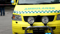 Bildet viser en ambulanse. Bildet viser en ambulanse.
