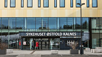 Sykehuset Østfold Kalnes bildet viser sykehuset på Kalnes