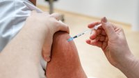 koronavaksinering ved Kalnes sykehus bildet viser koronavaksinering ved Kalnes sykehus
