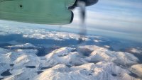 Utsikt fra fly vindu Utsikt fra fly vindu