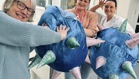 Kjersti Hochlin, Hege Helset, Monica Holm, Avdeling for smittevern, Oslo universitetssykehus Bildet viser Kjersti Hochlin, Hege Helset og Monica Holm.