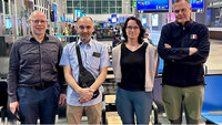 Odd Arild Ågedal, Fadi Kabbouli, Alice Skår, Geir Stray Andreassen, Norwac Bildet viser Odd Arild Ågedal, Fadi Kabbouli, Alice Skår og Geir Stray Andreassen.