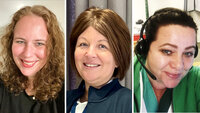 Elisabeth Østensen, Ann Tove Johansen, Rebecca Krogh Bildet viser Elisabeth Østensen, Ann Tove Johansen og Rebecca Krogh.