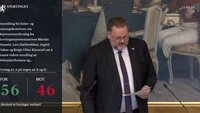 Bildet viser skjermdump av votering på Stortinget Bildet viser skjermdump av votering på Stortinget