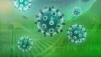 virus, smitte Bildet viser virus.