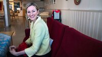 Byråd Inga Marte Thorkildsen (SV) på Lilleborg helsehus