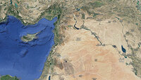 Syria Google map skjermdump av kart over Syria