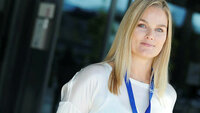 Hanne Charlotte Schjelderup Portrett av Hanne Charlotte Schjelderup, leder i Jordmorforbundet NSF