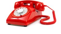 Rød telefon Bilde av rød telefon