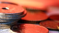 Norske kroner Kronestykker tilfeldig spredt