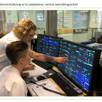 Telemetritolkning av to sykepleiere i sentral overvåkingsenhet 